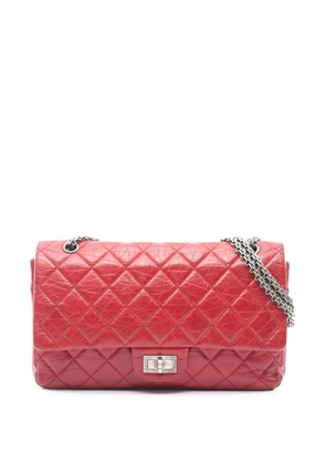 CHANEL Pre-Owned 2012 Quilted Aged Calfskin Reissue 2.55 Double Flap 227 shoulder bag - Red