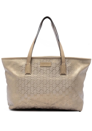 Gucci Pre-Owned 2016-2026 Medium GG Imprime tote bag - Gold