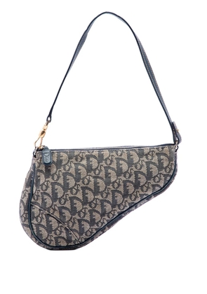 Christian Dior Pre-Owned 2001 Mini Diorissimo Canvas Saddle Pochette shoulder bag - Blue