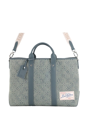 Louis Vuitton Pre-Owned 2021-2026 Monogram Washed Denim Weekend Tote travel bag - Blue