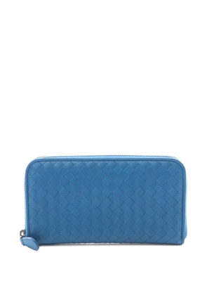 Bottega Veneta Pre-Owned 2010s Intrecciato leather zip-around wallet - Blue