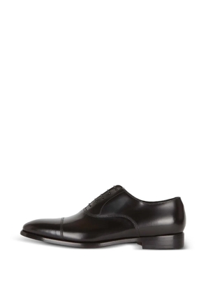 Boggi Milano cap-toe lace-up derby shoes - Black