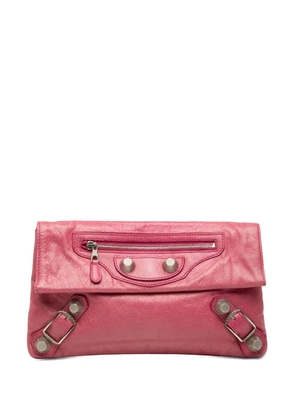 Balenciaga Pre-Owned 2012-2015 Lambskin Motocross Giant 12 Envelope clutch bag - Pink