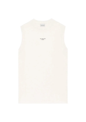 Drôle De Monsieur slogan-print vest - White