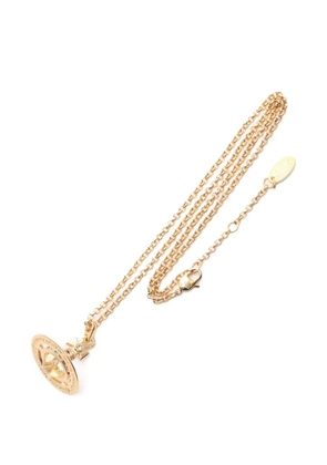 Vivienne Westwood Pre-Owned Tiny Orb rhinestone necklace - Gold