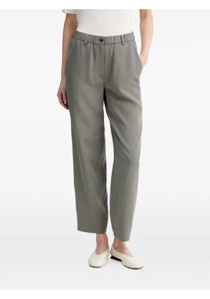 Marc O'Polo elasticated-waistband logo-patch trousers - Grey