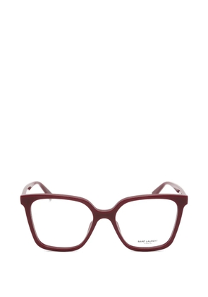 Saint Laurent Eyewear square-frame glasses - Red
