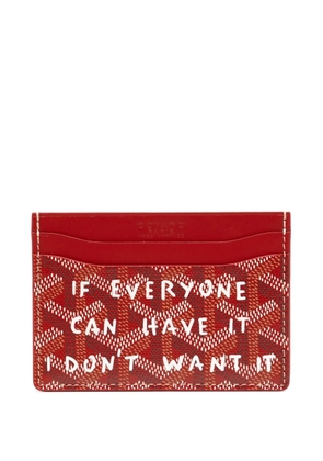Goyard Pre-Owned Customised St Sulpice cardholder - Red