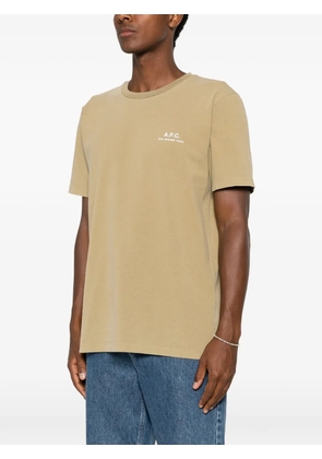 A.P.C. Rue Madame logo-print T-shirt - Neutrals