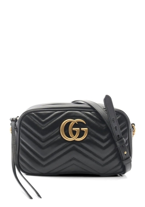Gucci Pre-Owned 2010s GG Marmont chain shoulder bag - Black