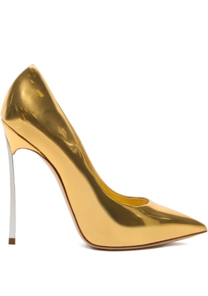 Casadei 120mm Blade Interstellar pumps - Gold