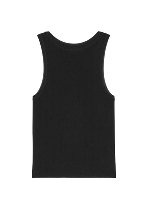 Saint Laurent ribbed-knit tank top - Black