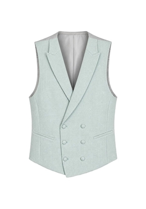 ETIEM TEXTIL S.L. double-breasted micro-check waistcoat - Green
