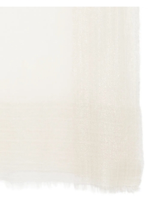 Faliero Sarti Clary frayed scarf - Neutrals