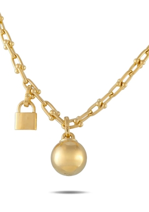 Tiffany & Co. Pre-Owned HardWear padlock and sphere necklace - Gold
