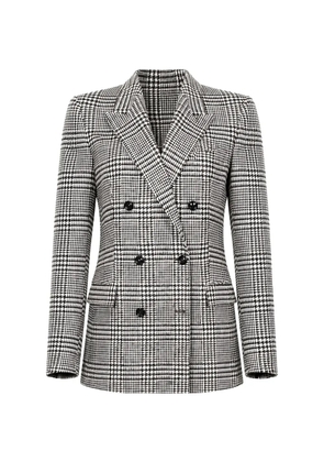 Tagliatore Prince of Wales check double-breasted blazer - White