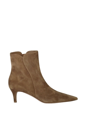 Gianvito Rossi Levy suede ankle boots - Neutrals