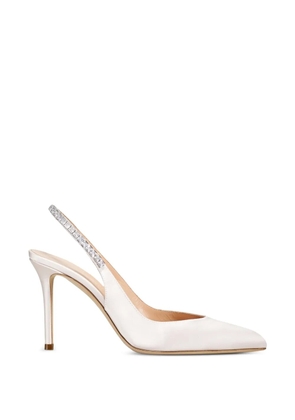 Temperley London Raven slingback pumps - White