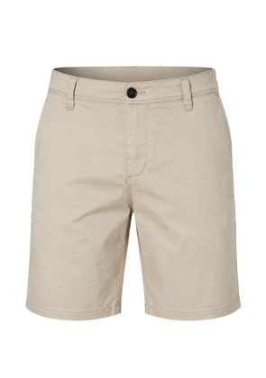 Armani Exchange logo-plaque chino shorts - Neutrals