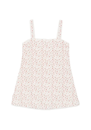 Posse Charlotte floral-print cotton mini dress - Neutrals