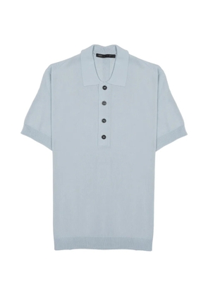 Low Brand knitted short-sleeve polo shirt - Grey