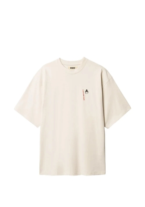 Woodbird Beam Suma graphic-print cotton T-shirt - Neutrals