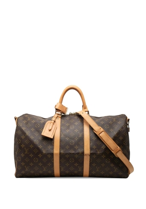 Louis Vuitton Pre-Owned 2001 Monogram Keepall Bandouliere 50 travel bag - Brown
