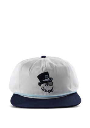 Malbon Golf x Bettinardi Gangster Buckets Snapback embroidered cap - White