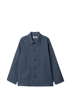 Woodbird Blade Needle patch-pockets shirt jacket - Blue