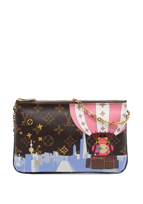 Louis Vuitton Pre-Owned 2019 Monogram Illustre Vivienne Shanghai Double Zip Pochette crossbody bag - Brown