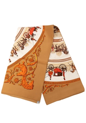 Hermès Pre-Owned 2000-2026 La Promenade De Longchamps Silk Scarf 90 scarves - Neutrals