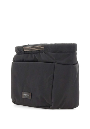 GIANNI CHIARINI BagsinBag leather-trim clutch bag - Black