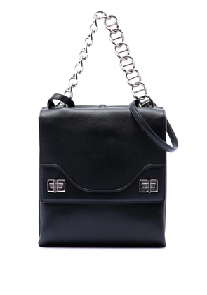 Prada Pre-Owned 2000-2013 Soft Calf Double Turnlock satchel - Black