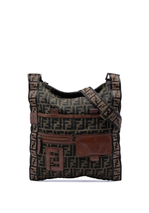 Fendi Pre-Owned 2000-2010 Zucca Canvas FF Flat Messenger Bag crossbody bag - Brown