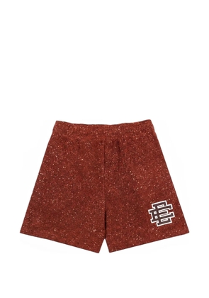 ERIC EMANUEL EE® Boucle logo-print shorts - Red