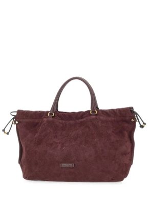 GIANNI CHIARINI Morgana suede tote bag - Red