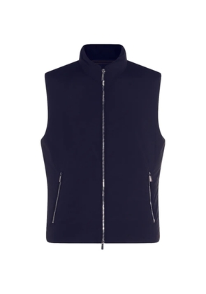 Moorer Uros-SKT padded zip-up gilet - Blue