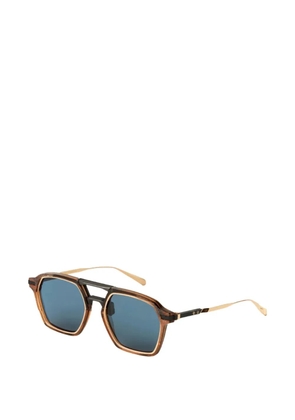 Movitra Climax geometric-frame sunglasses - Brown