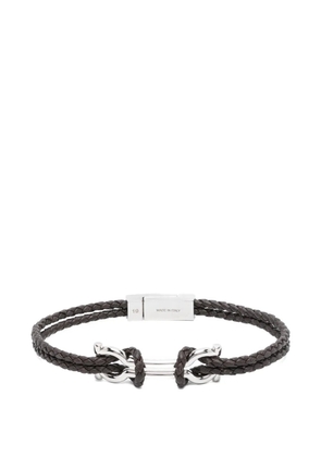 Ferragamo Gancini braided bracelet - Silver