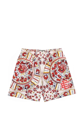 ERIC EMANUEL EE Basic printed shorts - White