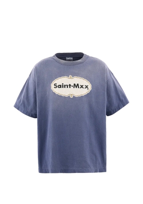 SAINT MXXXXXX logo-print short-sleeve T-shirt - Blue
