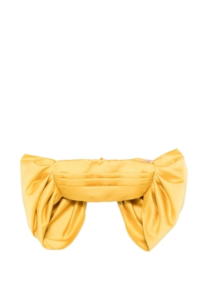 Elisabetta Franchi off-the-shoulder crop top - Yellow