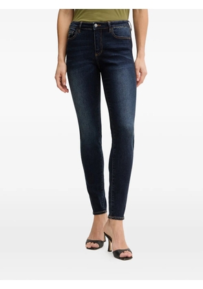 Armani Exchange faded-effect skinny jeans - Blue