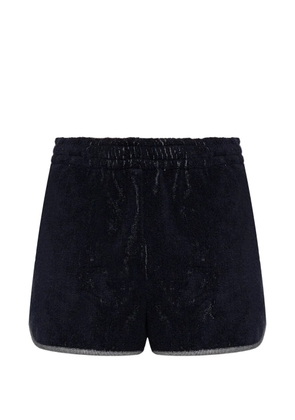 Versace Home logo-embroidered terry shorts - Blue
