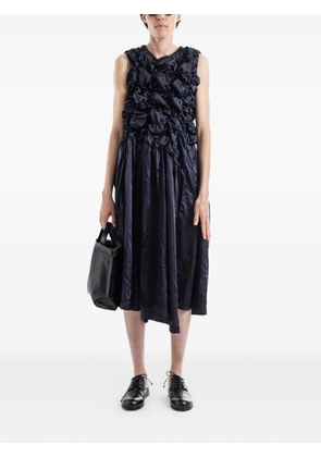 Comme Des Garçons crinkled sculpted-bust midi dress - Blue