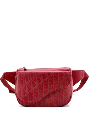 Christian Dior Pre-Owned World Tour Saddle Oblique Galaxy Leather belt bag - Red