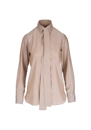 Kiton pinstripe-pattern blouse - Neutrals