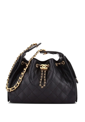 CHANEL Pre-Owned 25 Quilted Caviar Small hobo bag - Black