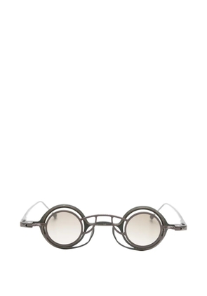 Rigards round-frame clip-on glasses - Green