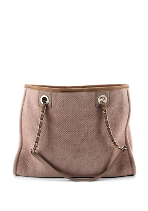CHANEL Pre-Owned Deauville Canvas Small tote bag - Neutrals